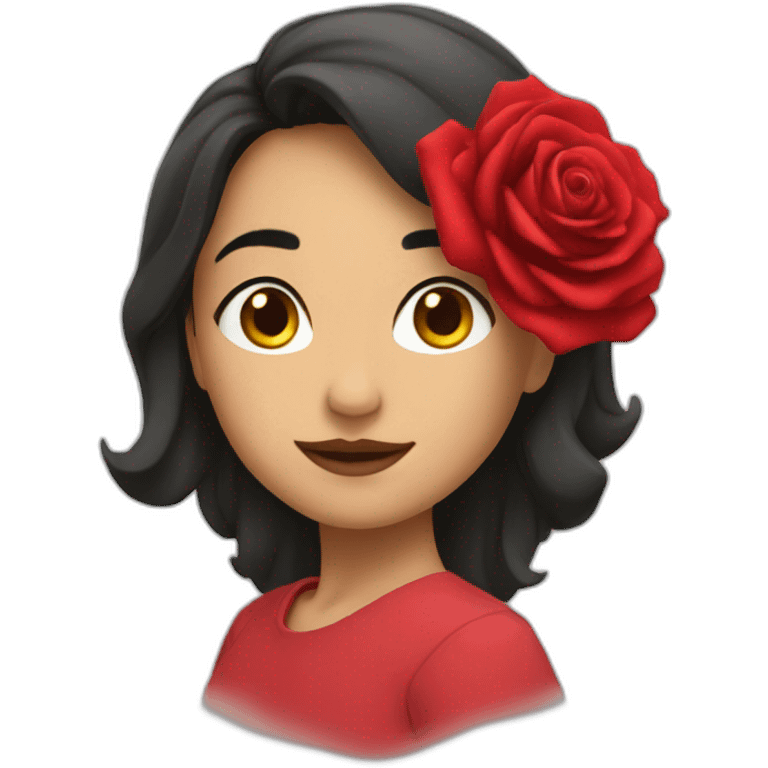 Rosa roja emoji