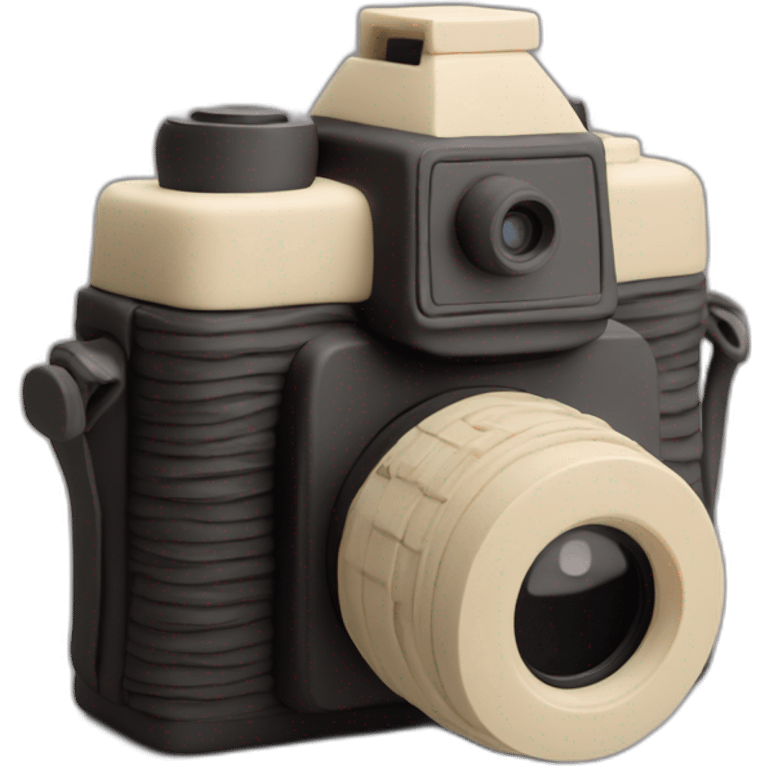 Plasticine slr film camera emoji