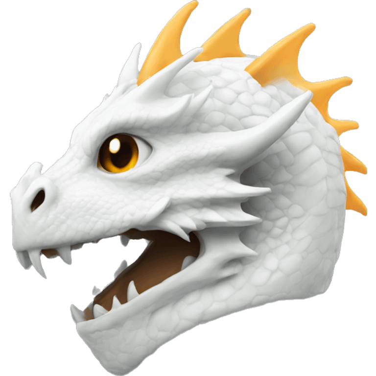 WHITE DRAGON HELMET emoji