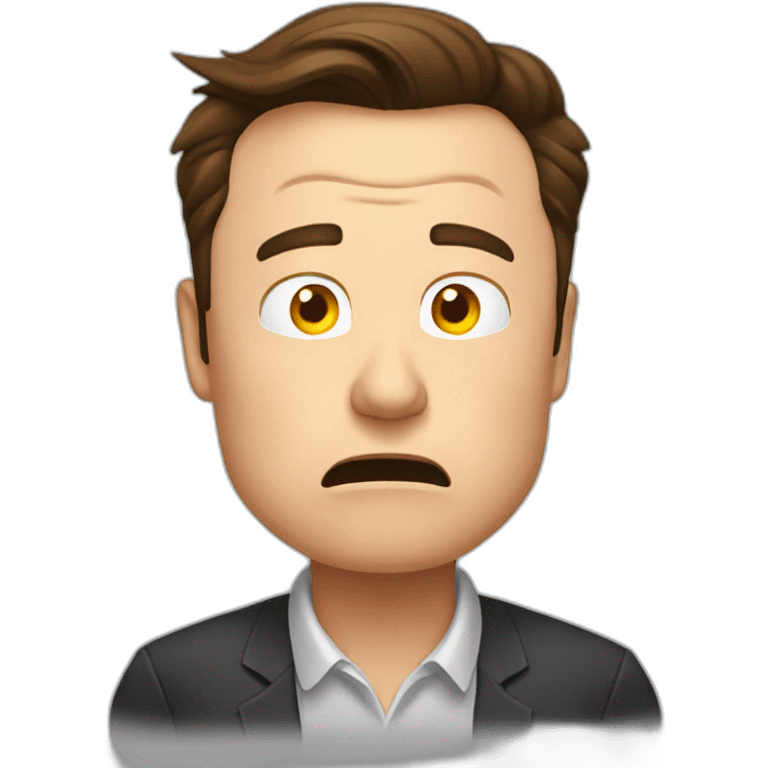 elon musk frustrated emoji