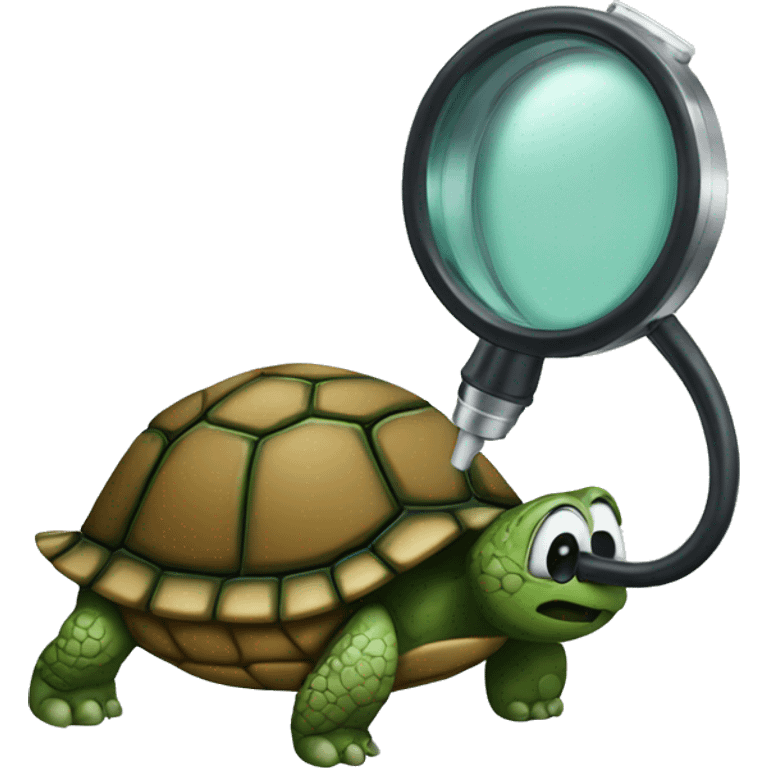 Turtle with a sthetoscope emoji