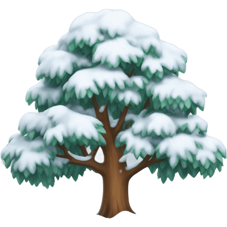 Tree with Snow  emoji