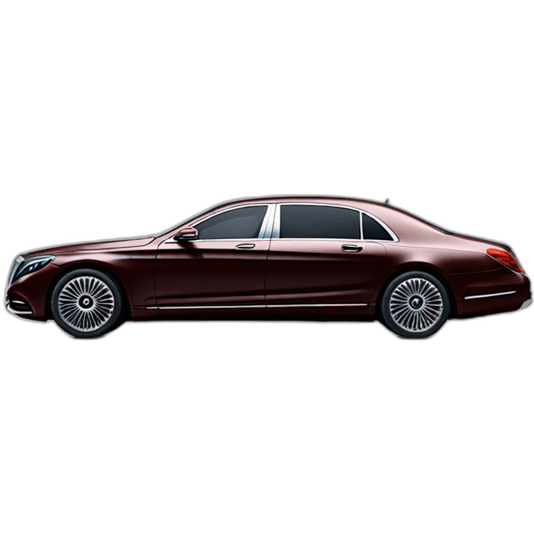 Mercedes maybach two colour profile view emoji