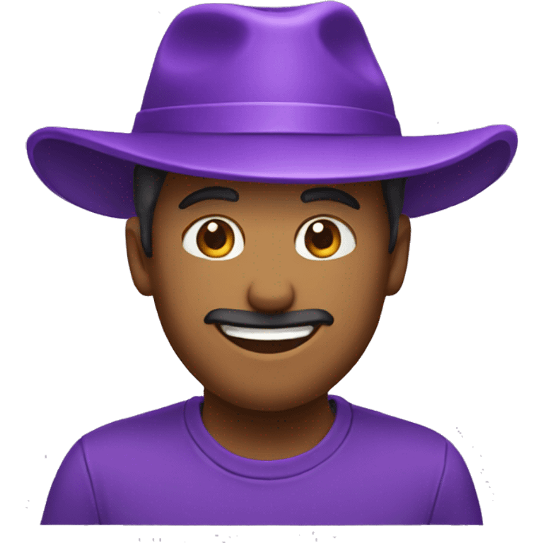 purple hat smaile emoji emoji