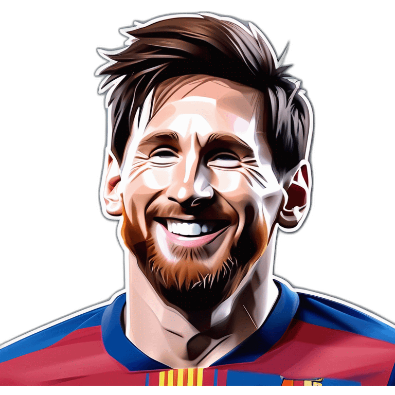 messi smiling face emoji