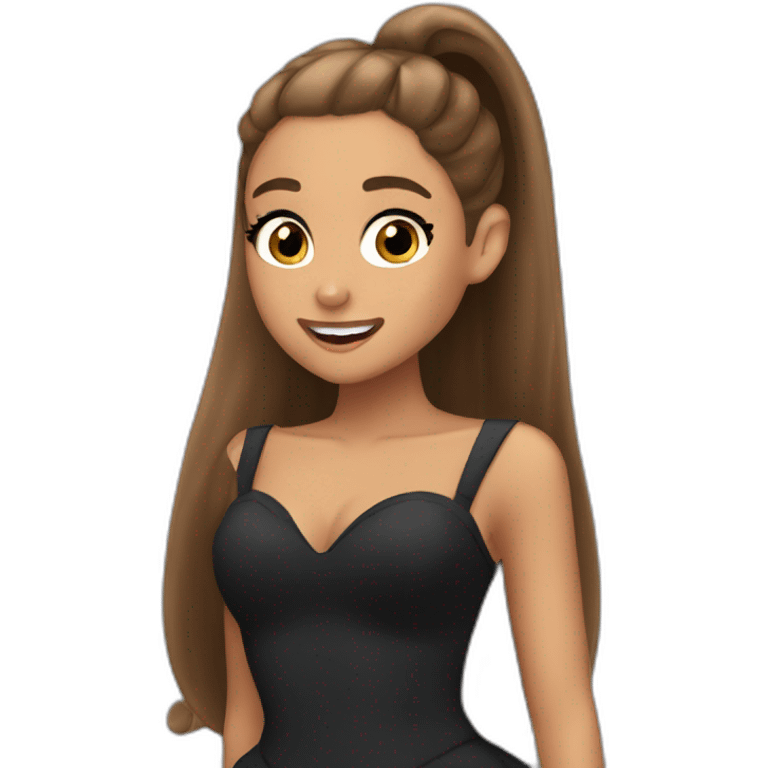 Ariana Grande singing emoji