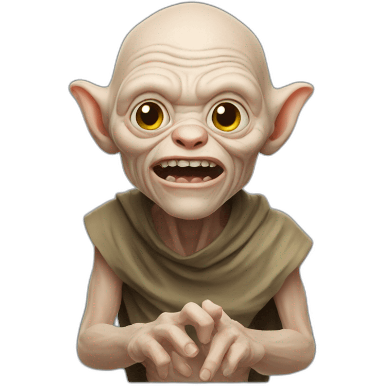 Golum with ring emoji