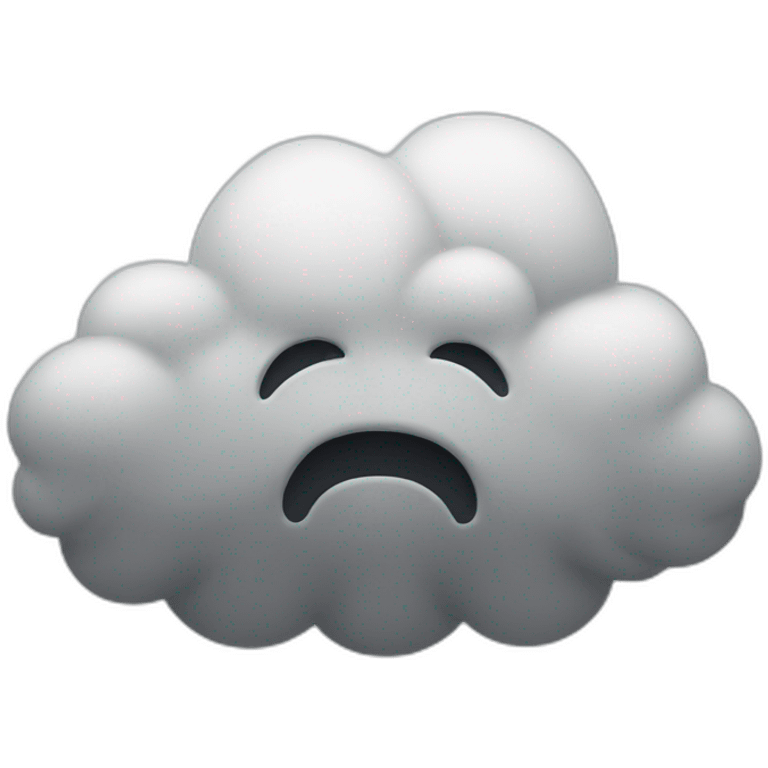 Angry cloud emoji