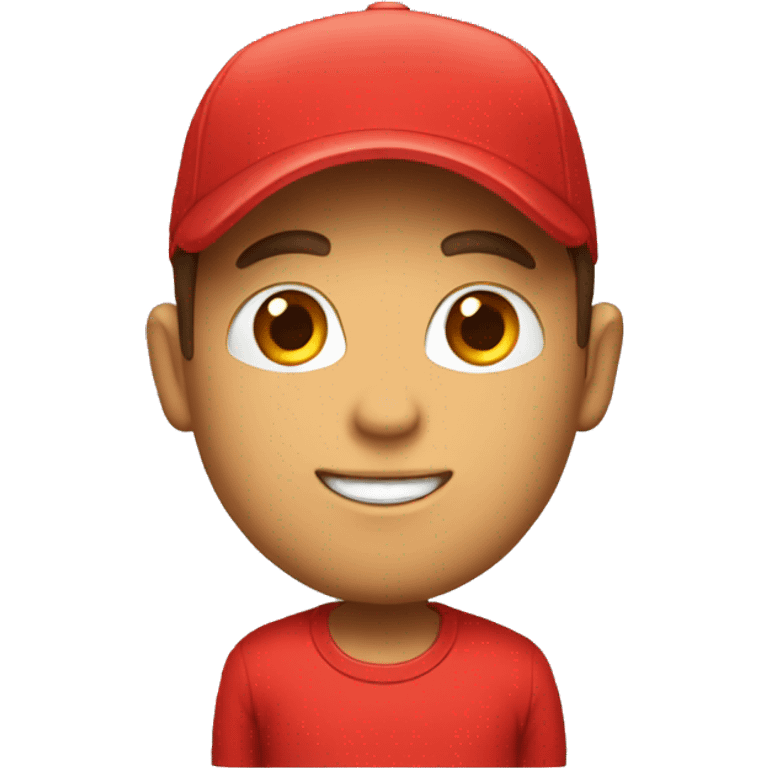 can you put a red cap and red tshirt emoji