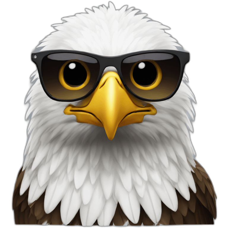 Eagle with sunglasses emoji