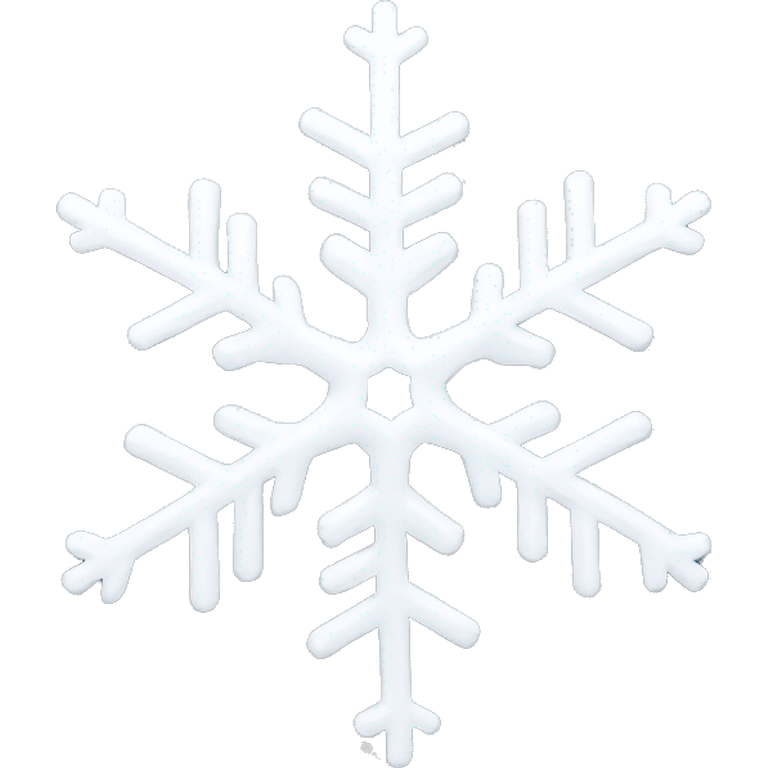 White beautiful snowflake emoji