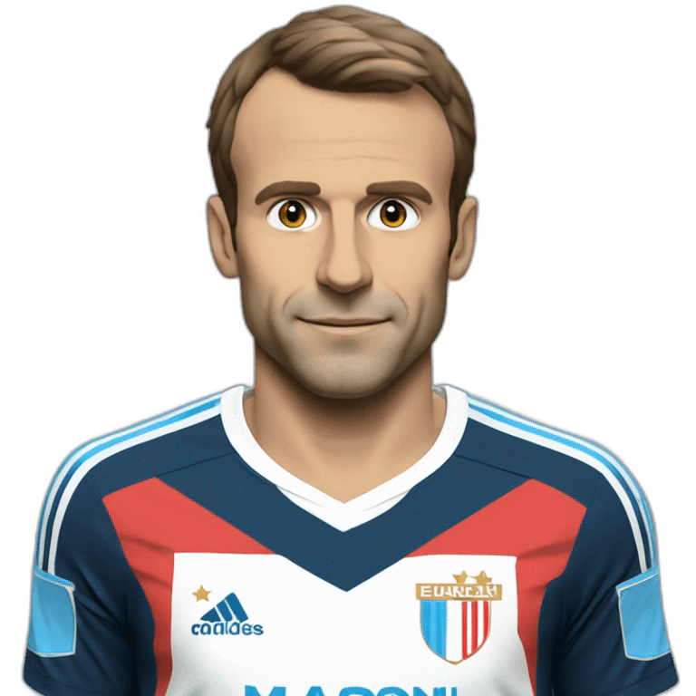 emanuel macron in Marseille kit emoji