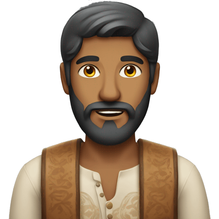 indian man with nice beard emoji