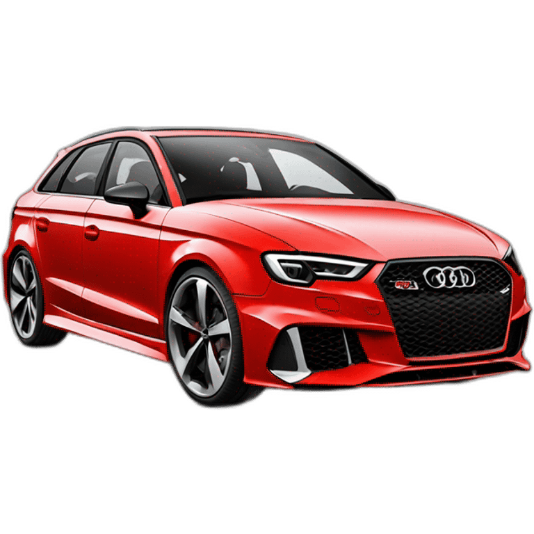 Audi-Rs3-rouge emoji