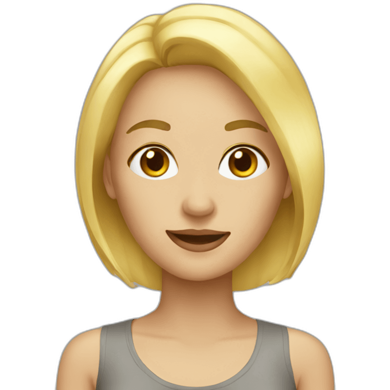 blonde woman emoji