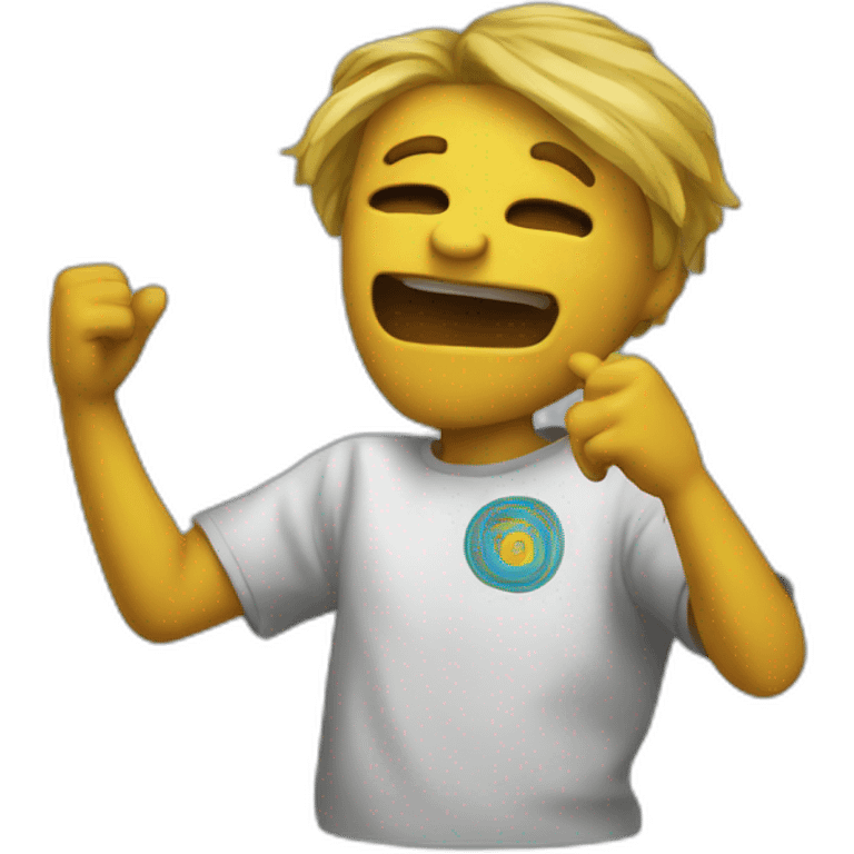 Un dab emoji