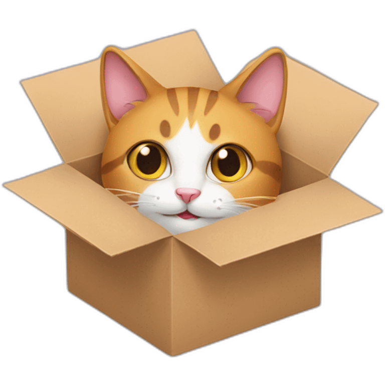 Cat in box emoji