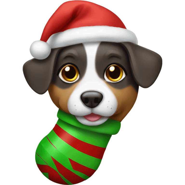 dog in a stocking emoji