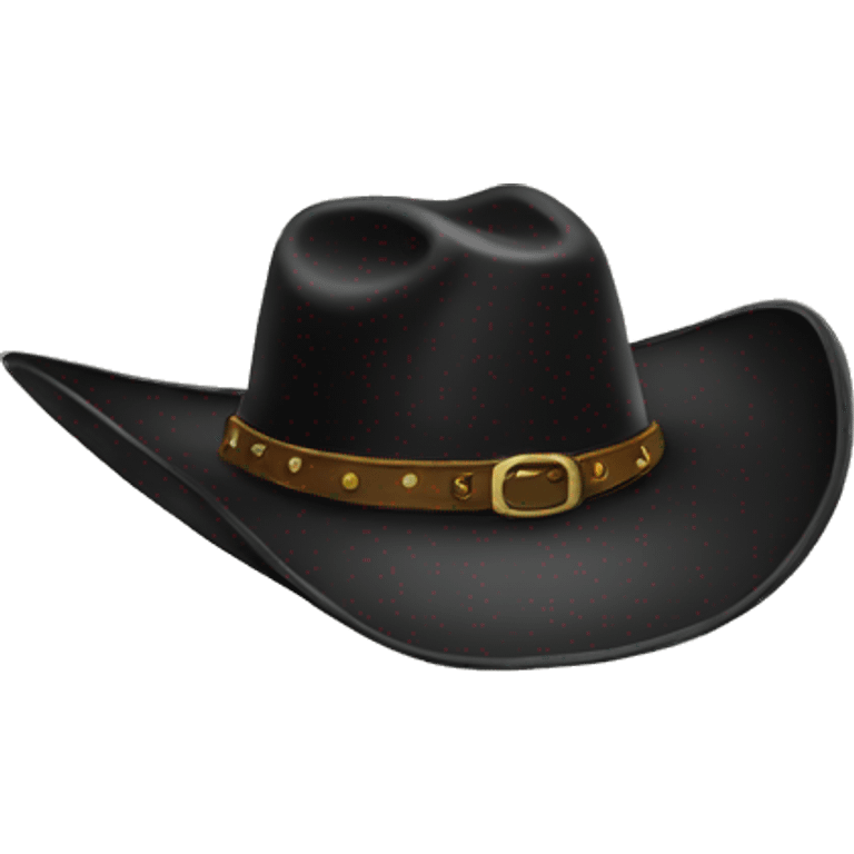 Black cowboy hat  emoji