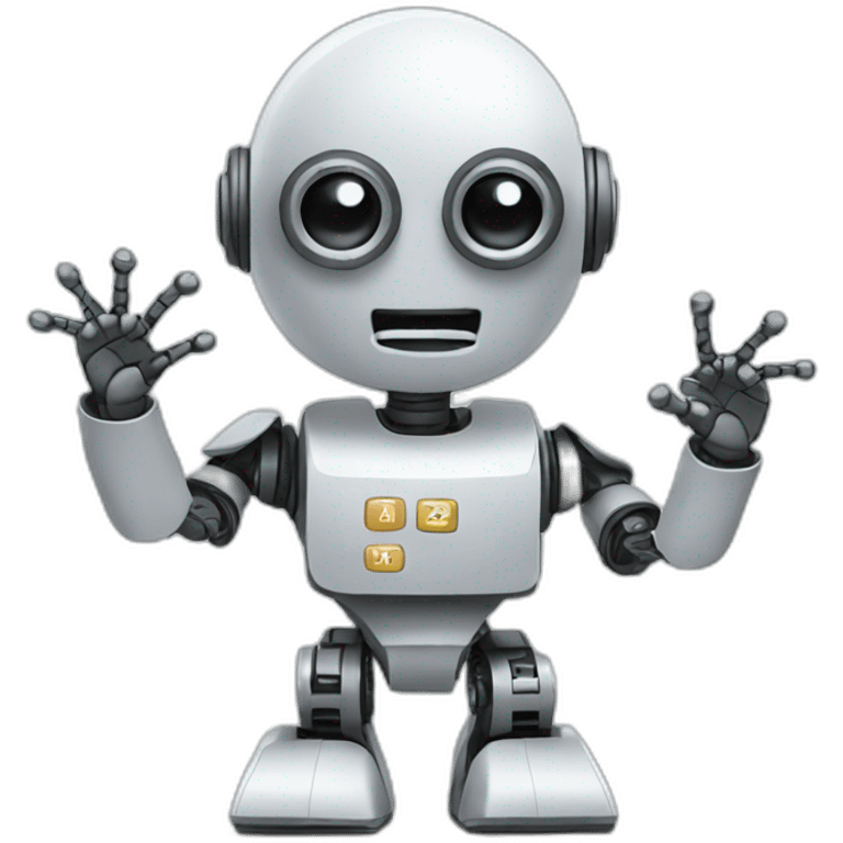 robot teaching maths emoji