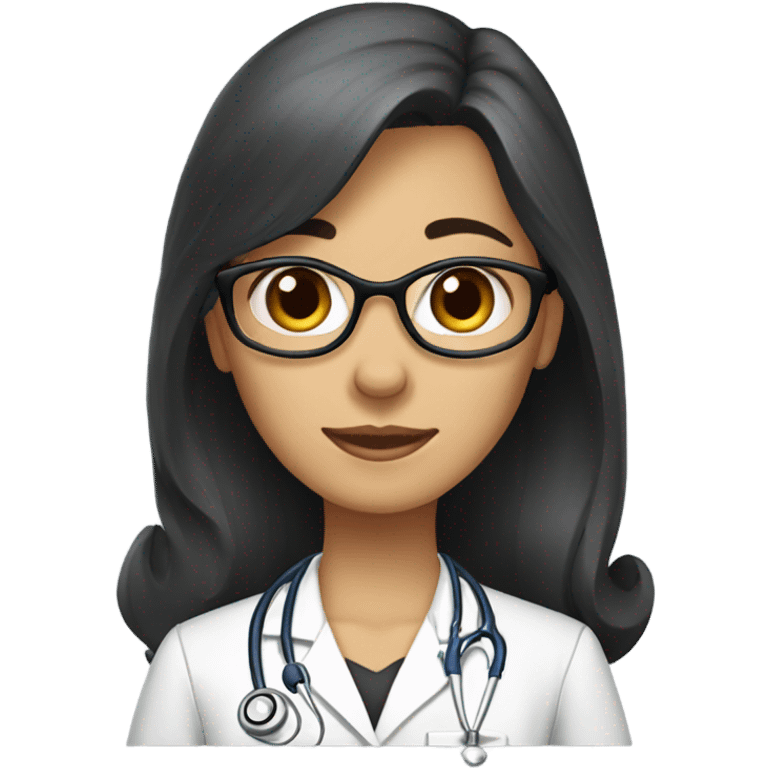 Female Dr with long dark hair schnauzer  emoji