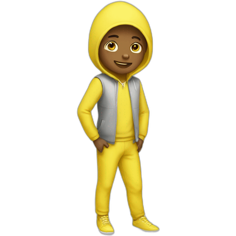 boy wearing a lemon suit emoji