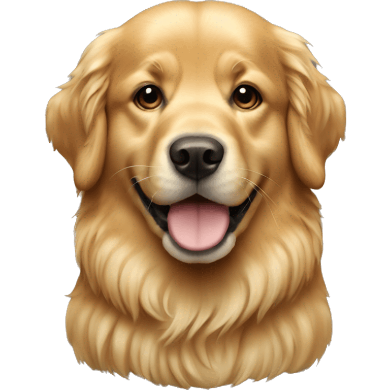 realistic golden retriever dog emoji