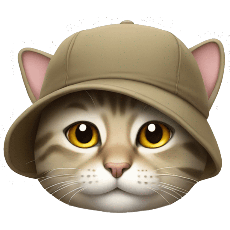 cat with a cap emoji