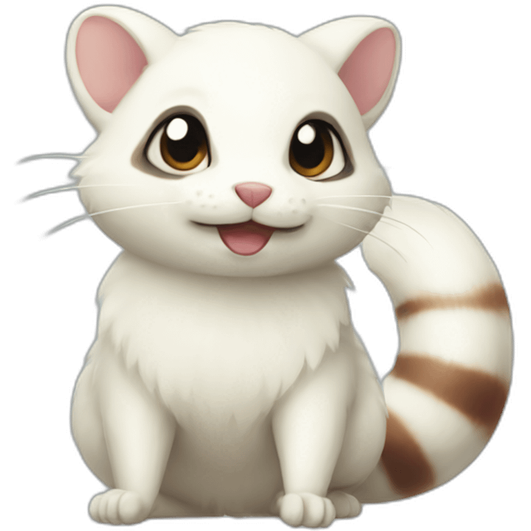 White Furret emoji