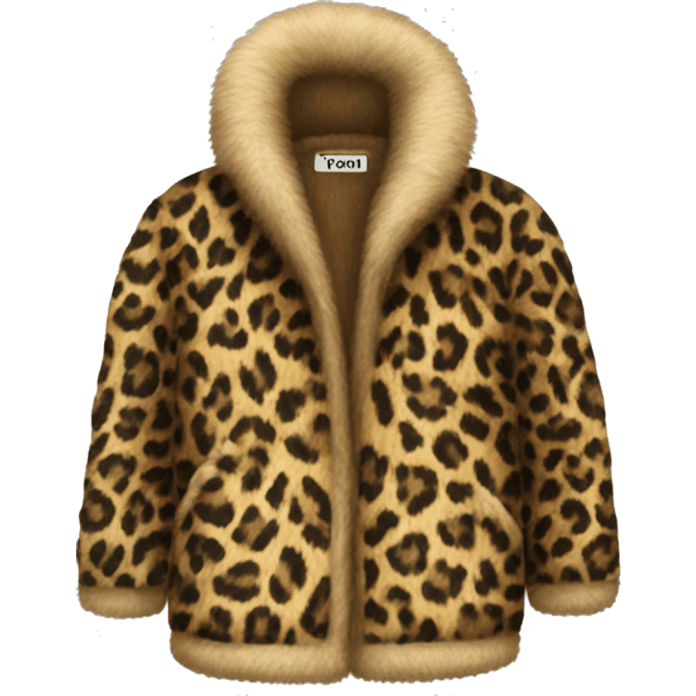 leopard fur jacket emoji