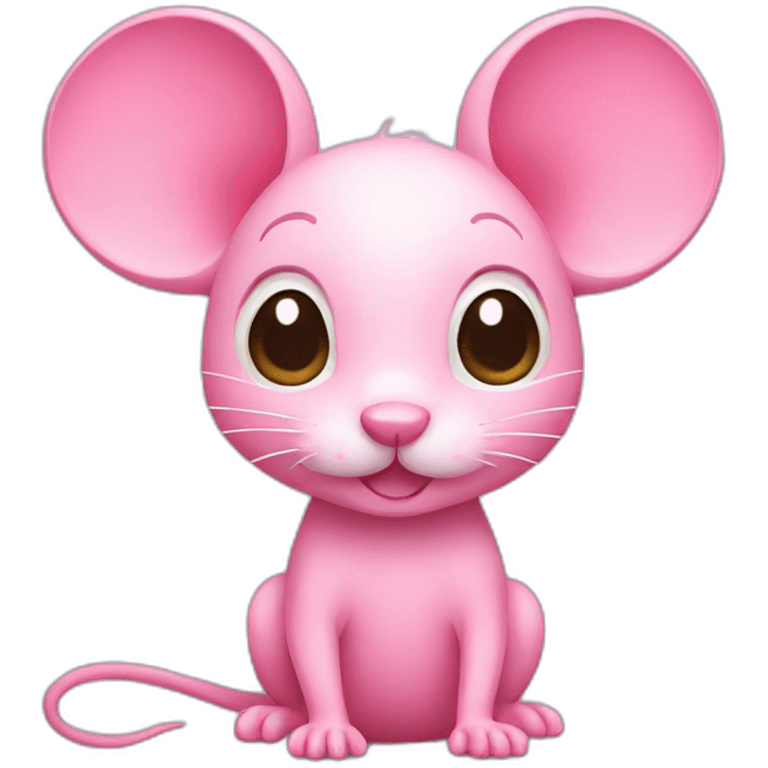 Pink mouse emoji