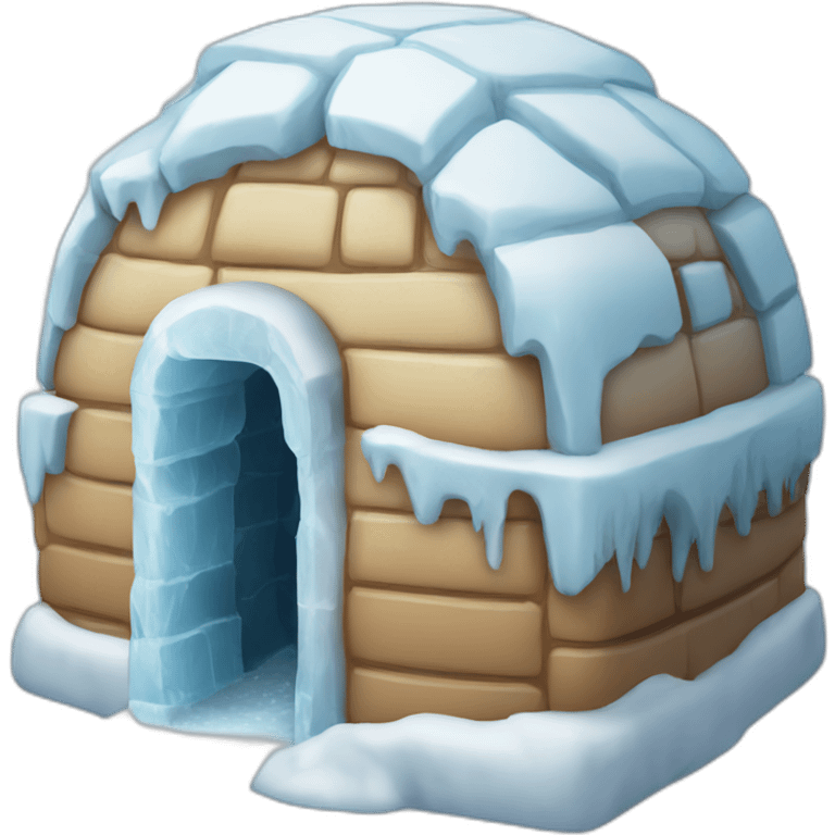 ice cube igloo emoji