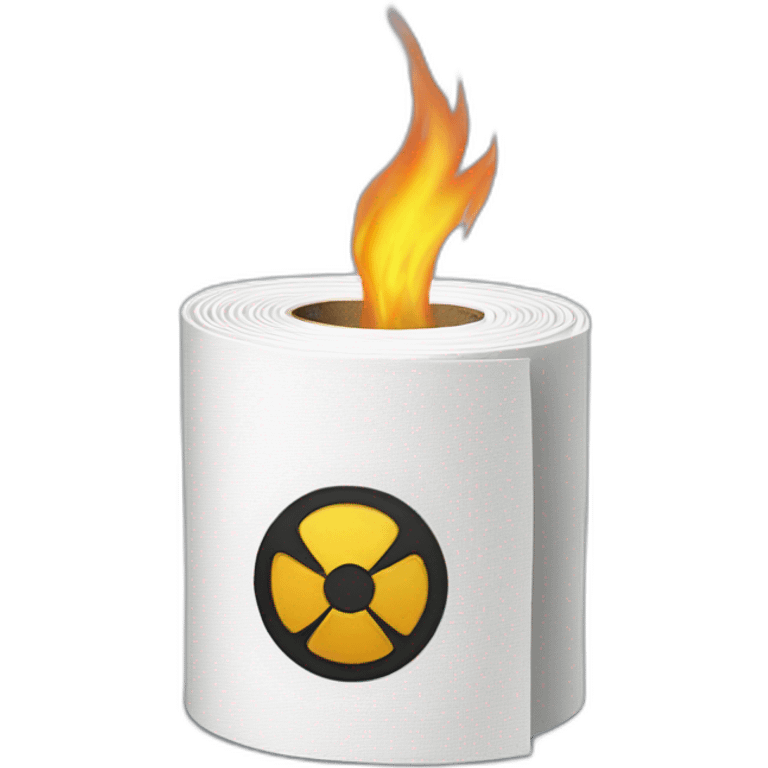 Nuclear toilet paper emoji