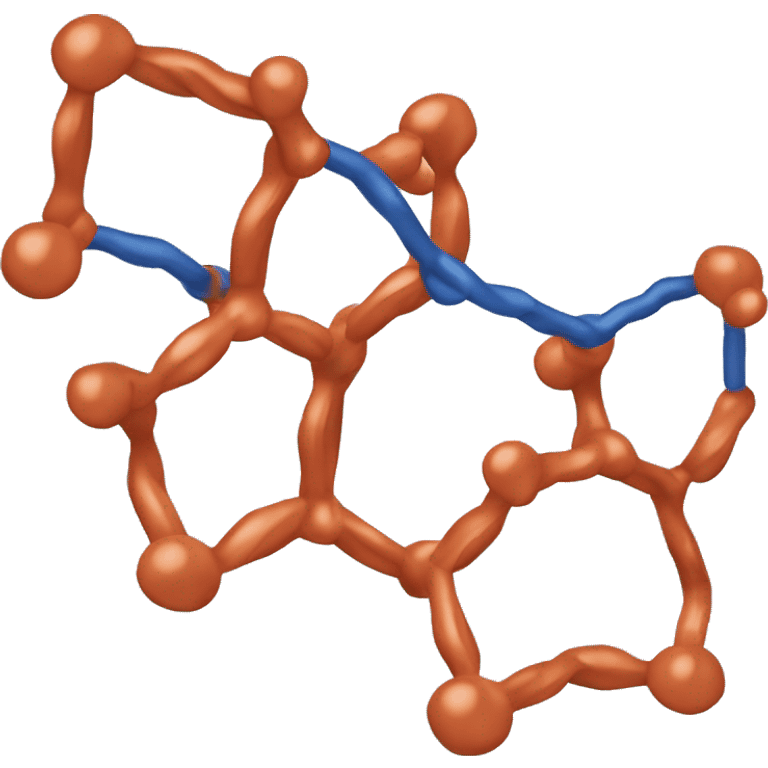 protein molecule alpha helix beta sheet riboon emoji