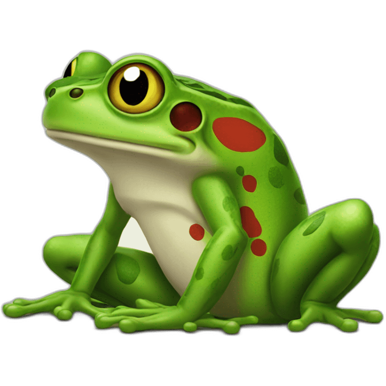 frog doing flamengo emoji