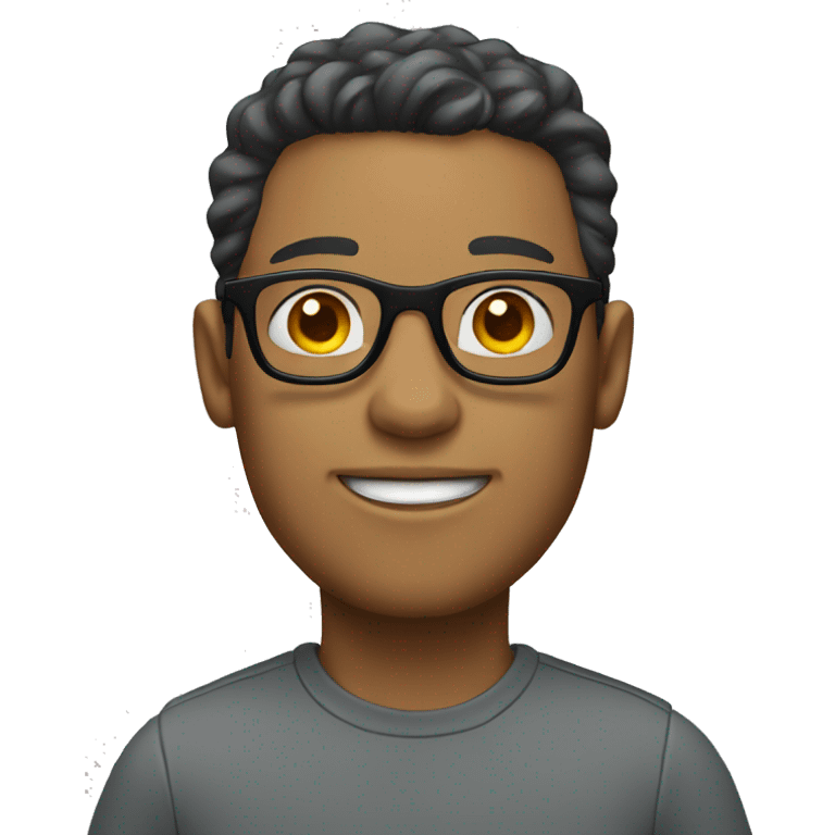 light skin man walking with glasses emoji