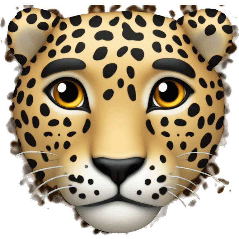 Corazón con estampado de leopardo  emoji