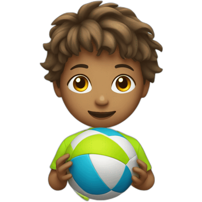 Child with a ball emoji