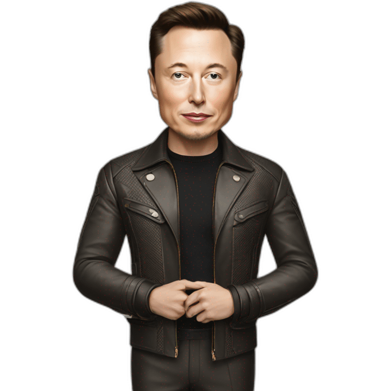 Elon musk with gucci emoji