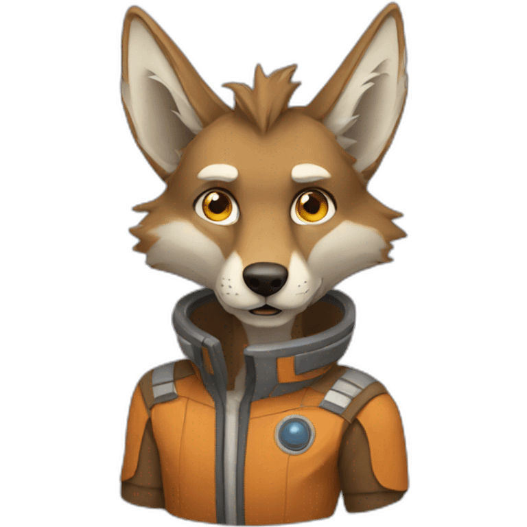 Space Coyote man emoji