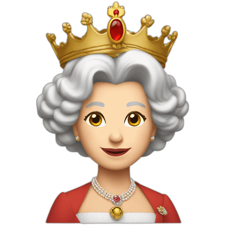 queen Elizabeth rising like a phoenix emoji