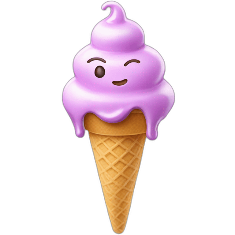 3d ice cream emoji