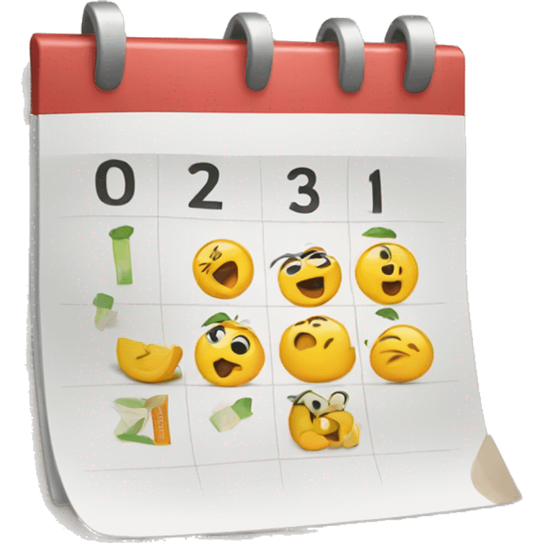 Calendar emoji