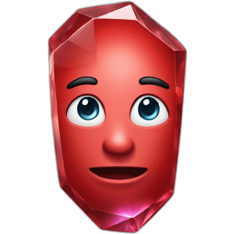 Red crystal emoji