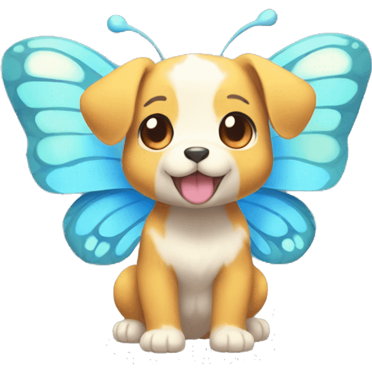 Kawaii Butterfly-Puppy-Pokémon-Fakémon Full Body emoji