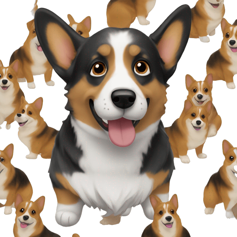 Brindle corgi emoji