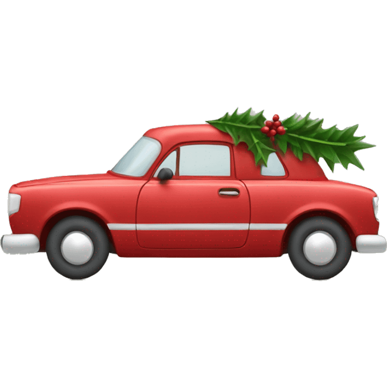 Christmas car  emoji