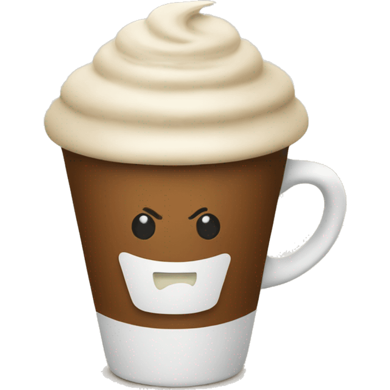 latte in a cup emoji