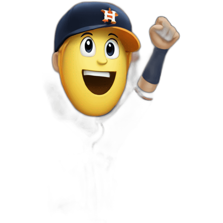 Houston Astros fan cheering emoji