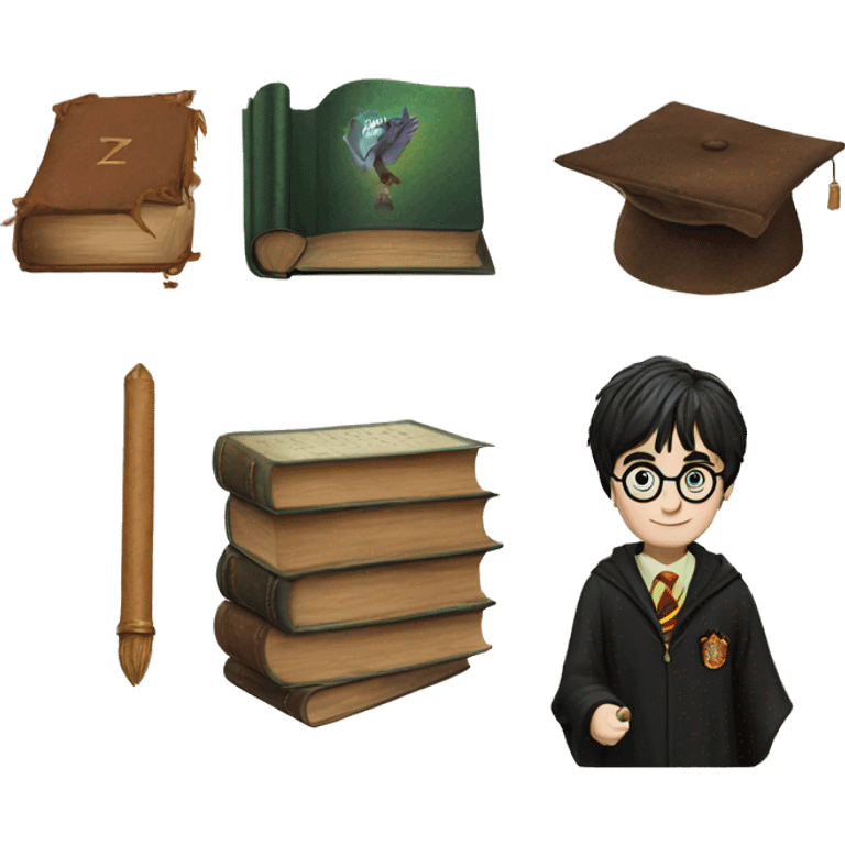 Harry Potter book emoji